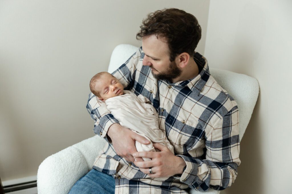 In-home newborn session with family in Pottstown, PA